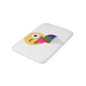 Glitzer wink Emoji Badewanne Badewanne matte (Schrägansicht)