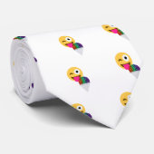 Glitzer wink Emoji Krawatte (Gerollt)