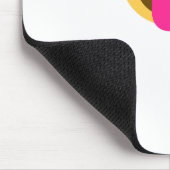 Glitzer wink Emoji Mousepad (Ecke)