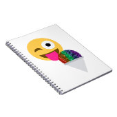 Glitzer wink Emoji Notizblock (Rechte Seite)