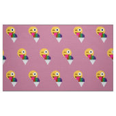 Glitzer wink Emoji Stoff (Fat Quarter (45,7 x 55,9 cm))