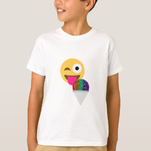 Glitzer-Wink-Emoji T-Shirt