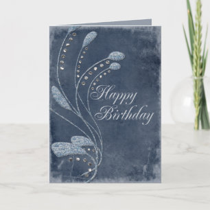Glitzer Wirbel Geburtstag Karte