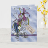 Glitzer-Wirbels-Geburtstag Karte (Gelbe Blume)
