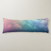 Glitzer Wolken Seitenschläferkissen (Vorderseite)