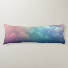 Glitzer Wolken Seitenschläferkissen