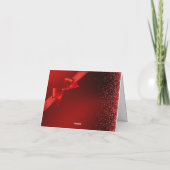 Glitzer Wonderland Faltschachtel Feiertagskarte (Rückseite)