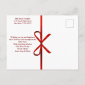 Glitzer Wonderland Foto Postkarten (Rückseite)