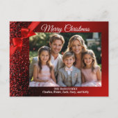 Glitzer Wonderland Foto Postkarten (Vorderseite)