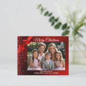 Glitzer Wonderland Foto Postkarten (Stehend Vorderseite)