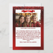 Glitzer Wonderland Weihnachtskarte Feiertagskarte (Rückseite)