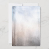 Glitzer World Map Metallic Baby Shower Einladung (Rückseite)