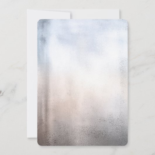 Glitzer World Map Metallic Baby Shower Einladung (Rückseite)