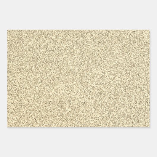 Glitzer-Wrapping-Papier Flachblech Set von 3 Geschenkpapier Set (Vorderseite 3)