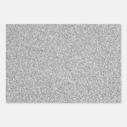 Glitzer-Wrapping-Papier Flachblech Set von 3 Geschenkpapier Set (Vorderseite 2)