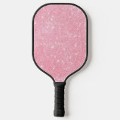 Glitzer wunderschöne Mädchen Doodle Pickleball Schläger (Rückseite)