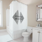 Glitzer-Wurf Duschvorhang (Beispiel)