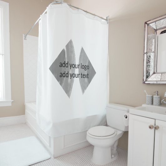 Glitzer-Wurf Duschvorhang (Beispiel)