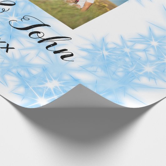 Glitzer-Wurf Geschenkpapier (Ecke)