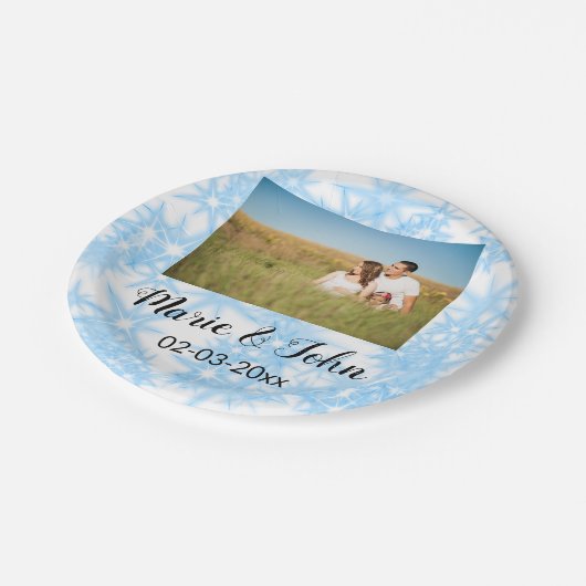 Glitzer-Wurf Pappteller (Schrägansicht)