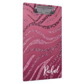 Glitzer Zebra Streifen Zwischenablage Klemmbrett (Rechts)