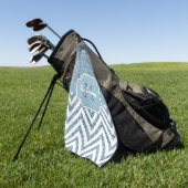 Glitzer Zickzack Golfhandtuch (Gras)
