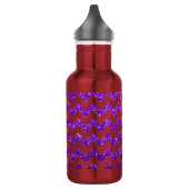 Glitzer-Zickzack Lila Trinkflasche (Links)