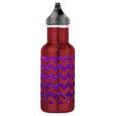 Glitzer-Zickzack Lila Trinkflasche (Rechts)