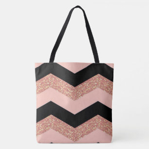 Glitzer Zickzack Tasche