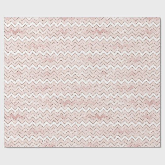 Glitzer Zig Zag Geschenkpapier (Flach)