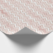 Glitzer Zig Zag Geschenkpapier (Ecke)
