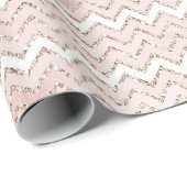Glitzer Zig Zag Geschenkpapier (Rolleneckpunkt)