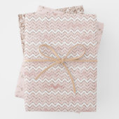Glitzer Zig Zag Geschenkpapier Set (Beispiel)