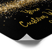 Glitzer zum Geburtstag Poster (Ecke)