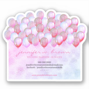 Glitzerballons Dekoration Aufkleber