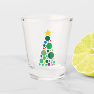 Glitzerbaum schnapsglas