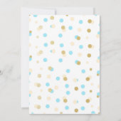 Glitzerconfetti-Geburtstags-Einladungen Einladung (Rückseite)