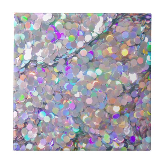 Glitzerconfetti-Glitzern Fliese (Vorderseite)