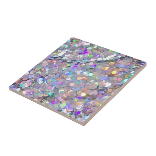 Glitzerconfetti-Glitzern Fliese (Seite)