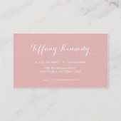 Glitzergeschäftskarte/bilden Künstlergeschäft Visitenkarte (Rückseite)