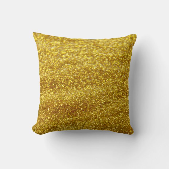 Glitzergold Kissen (Vorderseite)