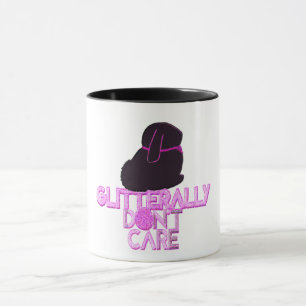 Glitzerhäschen ist egal tasse