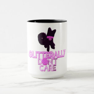 Glitzerhund ist egal tasse