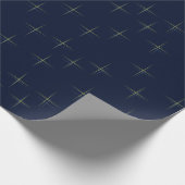 Glitzermuster auf Navy Geschenkpapier (Ecke)