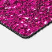 Glitzern aus glänzend rosa Glitzer Schreibtischunterlage (Ecke)