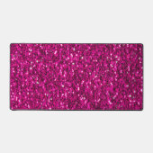 Glitzern aus glänzend rosa Glitzer Schreibtischunterlage (Vorderseite)
