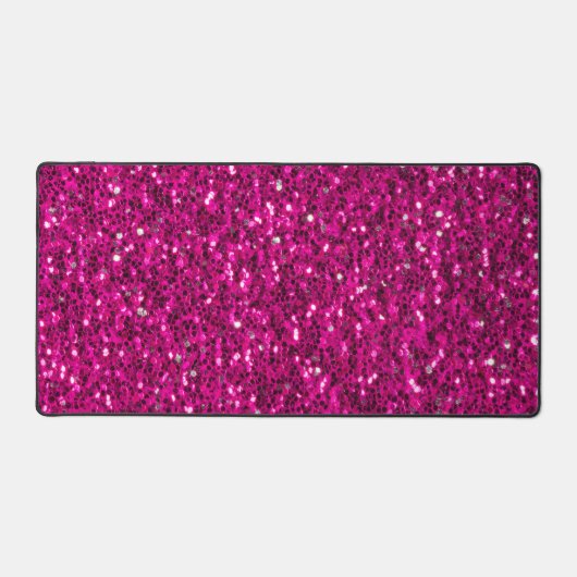 Glitzern aus glänzend rosa Glitzer Schreibtischunterlage (Vorderseite)