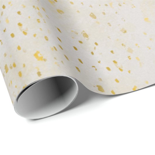 Glitzern aus Gold, auf Creme getaucht, Packpapier (Rolleneckpunkt)