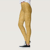 Glitzern aus Gold Glitzer Leggings (Links)