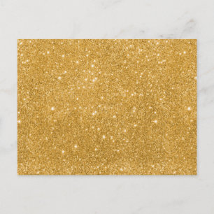 Glitzern aus Gold Glitzer Postkarte